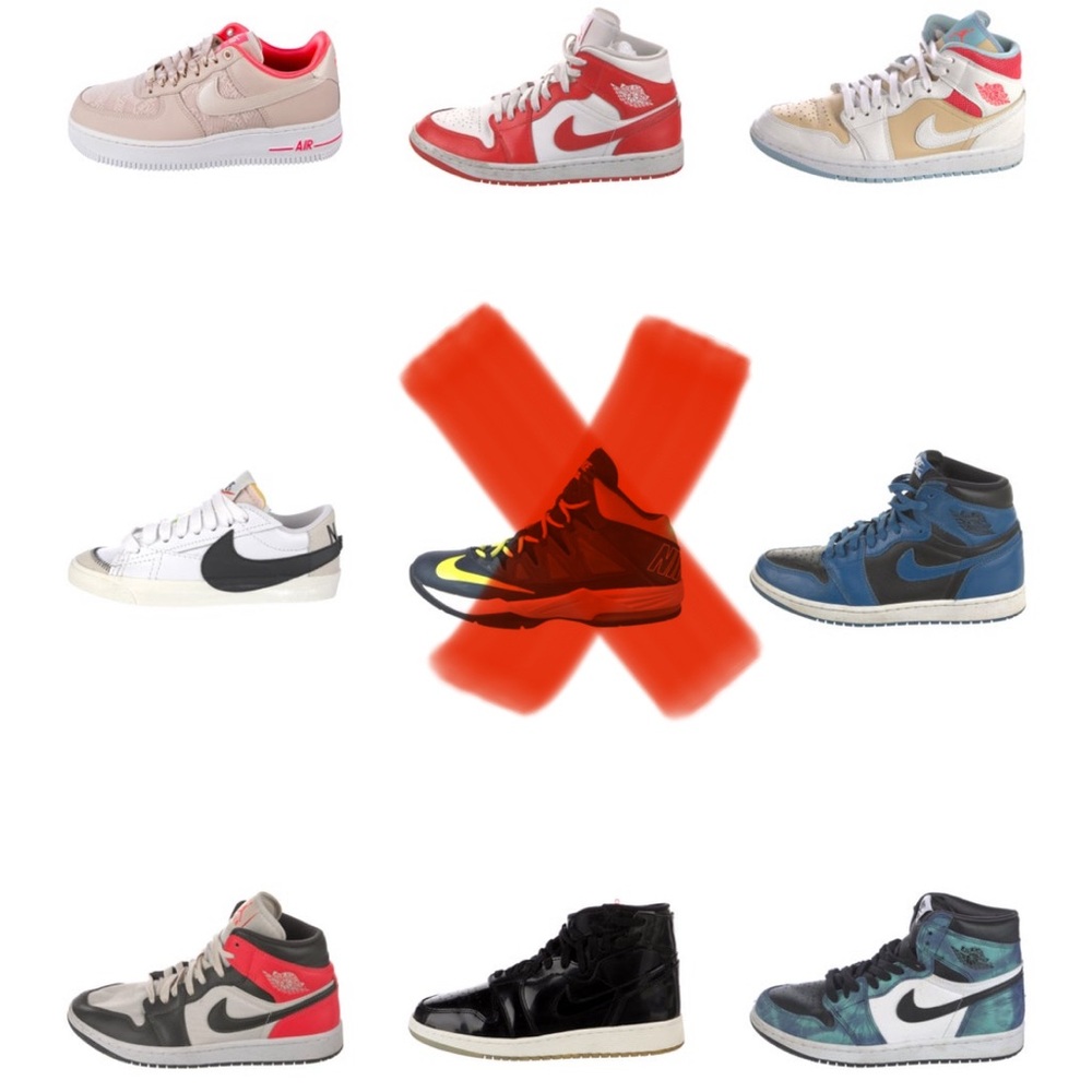 Nike used Sneaker Collection. Good to excellent condition. Text for more pics.